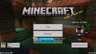The Bedrock title screen (Image via Mojang)